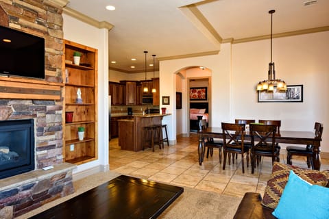 Luxury Condo, 2 Bedrooms | Living area | Flat-screen TV