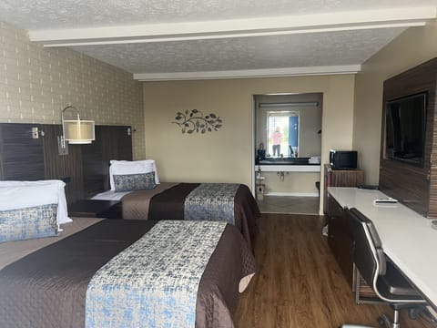 Down comforters, individually decorated, individually furnished, desk