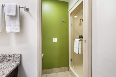 Free toiletries, hair dryer, towels