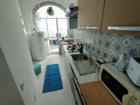 Panoramic Villa | Private kitchen | Fridge, coffee/tea maker