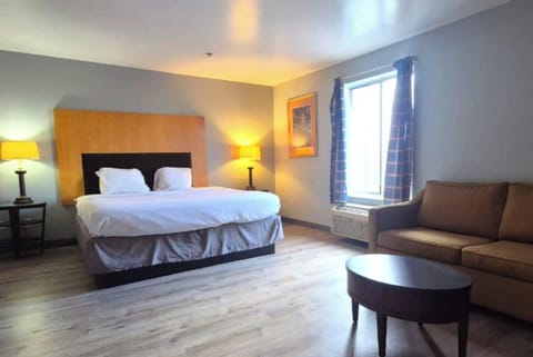 Room, 1 King Bed, Non Smoking, Kitchenette | Desk, iron/ironing board, free WiFi, alarm clocks