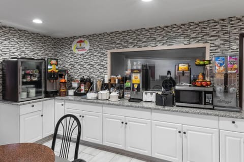 Free daily self-serve breakfast