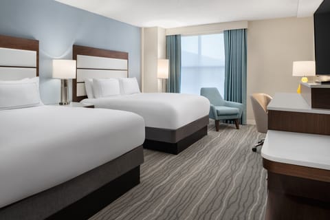 Premium bedding, down comforters, in-room safe, desk