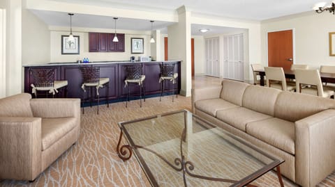 Presidential Suite, 1 King Bed, Non Smoking | Living area | 55-inch LED TV with satellite channels, TV, Netflix