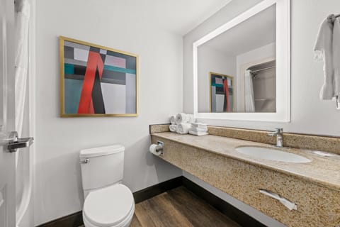 In-room safe, desk, laptop workspace, iron/ironing board