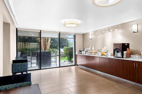 Free daily self-serve breakfast