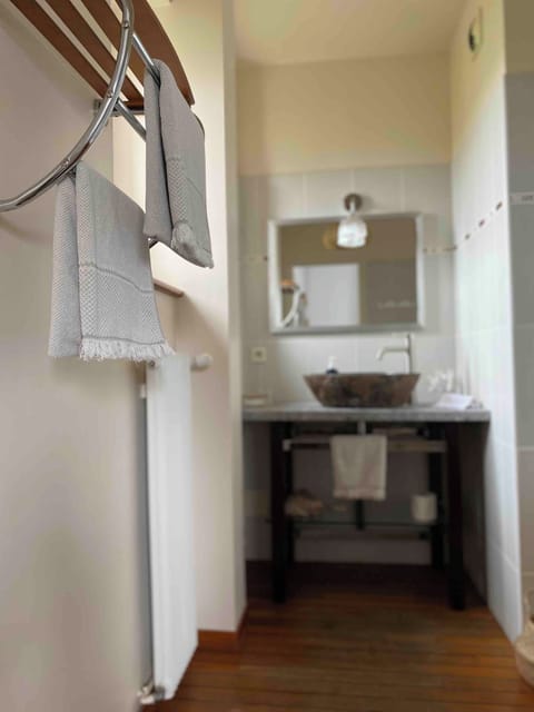 Deluxe Double Room, Bathtub, River View | Bathroom | Free toiletries, hair dryer, towels