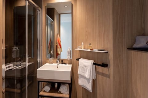 Superior Room, 1 Double Bed | Bathroom | Shower, rainfall showerhead, eco-friendly toiletries, hair dryer