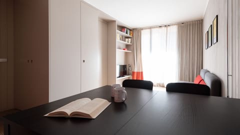 Apartment (1 Bedroom) | Living area | 55-inch flat-screen TV with cable channels, TV