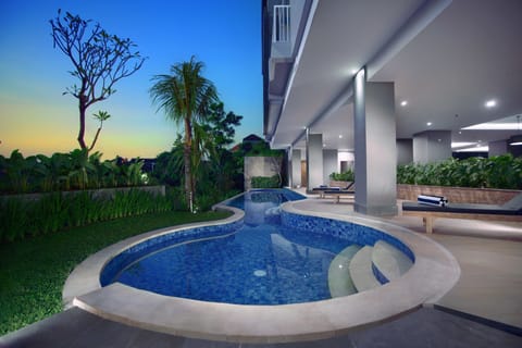Outdoor pool, open 7:00 AM to 7:00 PM, sun loungers