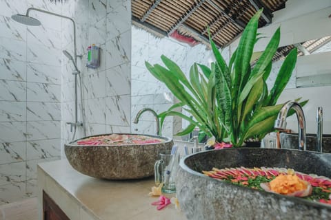 Premium Studio Suite | Bathroom | Free toiletries, hair dryer, towels