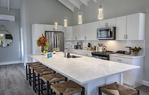 Shared fridge, microwave, coffee/tea maker, electric kettle