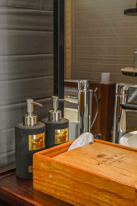 Separate tub and shower, jetted tub, hydromassage showerhead