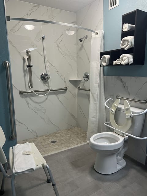 Free toiletries, hair dryer