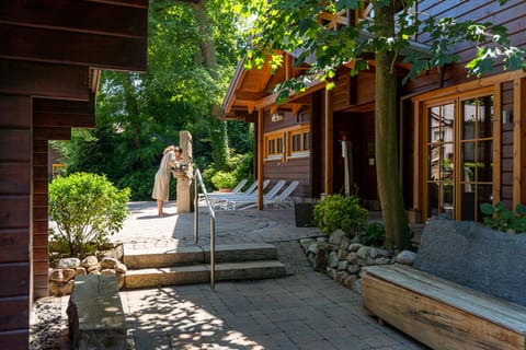 Sauna, steam room, body treatments, deep-tissue massages