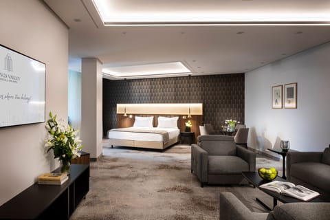 Two-Bedroom Suite | Hypo-allergenic bedding, minibar, in-room safe, desk