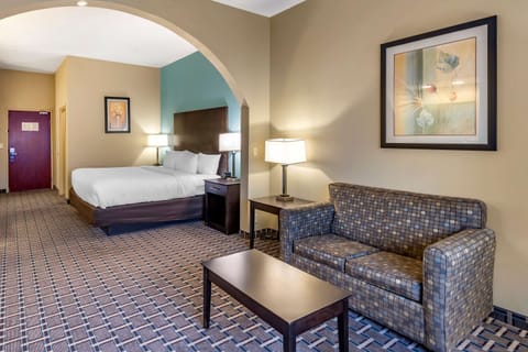 Suite, 1 King Bed with Sofa bed, Non Smoking | Premium bedding, desk, laptop workspace, blackout drapes