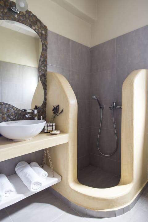 Double or Twin Room | Bathroom | Shower, rainfall showerhead, free toiletries, hair dryer