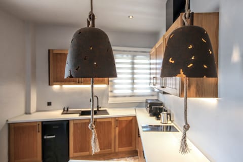 Premium Suite, Hot Tub, Ground Floor | Private kitchen | Mini-fridge, stovetop, espresso maker, electric kettle