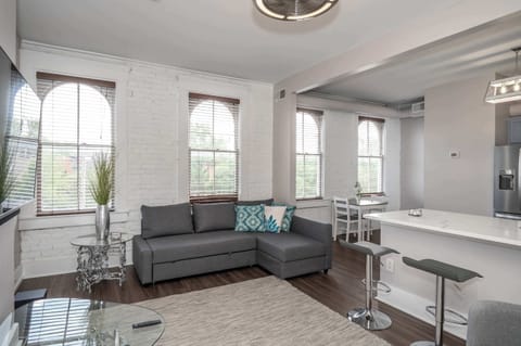 Condo, 1 Queen Bed with Sofa bed, Kitchen | Living area | 40-inch TV with digital channels