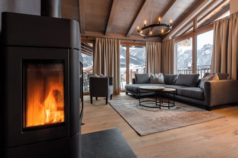 Penthouse-Apartment Typ 2B | Living area | Heated floors