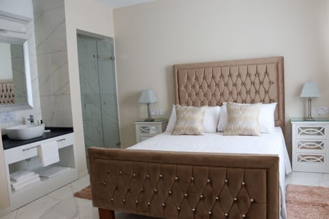 Individually decorated, individually furnished, desk, laptop workspace