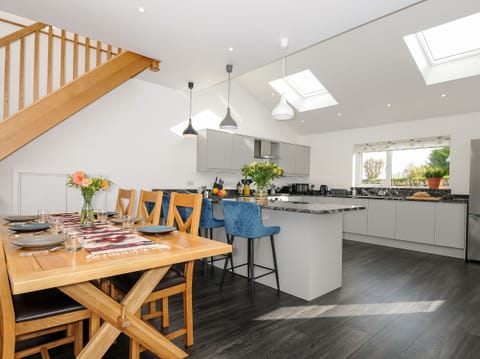 Fridge, dishwasher, electric kettle, toaster