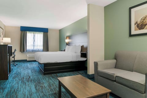 Standard Room, 1 King Bed, Non Smoking, Refrigerator | Individually furnished, desk, blackout drapes, iron/ironing board