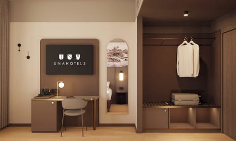 In-room safe, desk, laptop workspace, blackout drapes