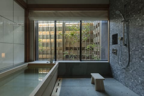 Twin Room, Non Smoking (Suzumi) | Bathroom | Separate tub and shower, deep soaking tub, free toiletries, hair dryer