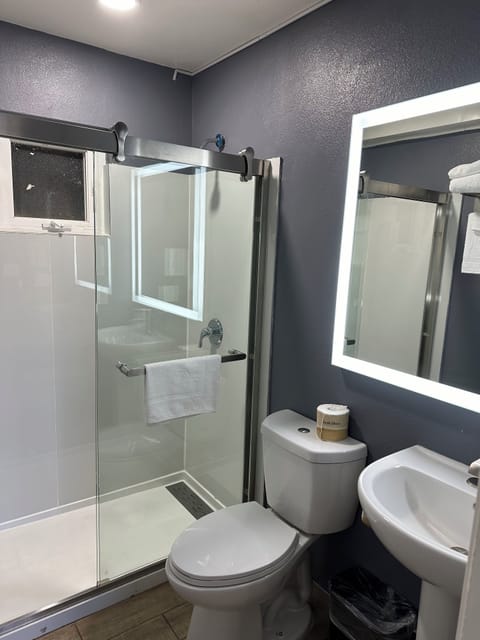 Standard Room, 1 King Bed | Bathroom | Shower, free toiletries, hair dryer, towels