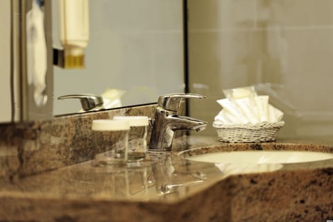 Free toiletries, hair dryer, slippers, towels