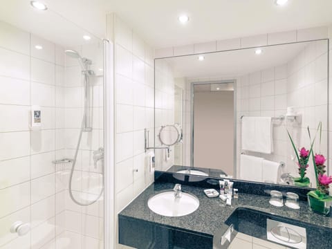 Desk, blackout drapes, soundproofing, iron/ironing board