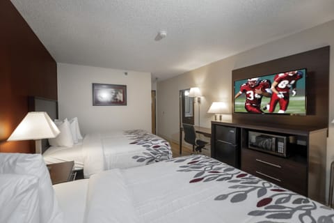 Deluxe Room, 2 Queen Beds (Smoke Free) | 1 bedroom, desk, laptop workspace, blackout drapes