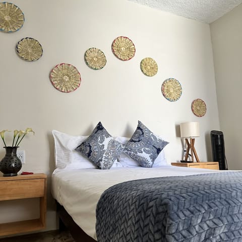 City Double Room | Down comforters, individually decorated, desk, laptop workspace