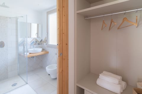 Shower, rainfall showerhead, hair dryer, bidet