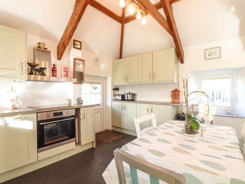 Fridge, dishwasher, electric kettle, toaster