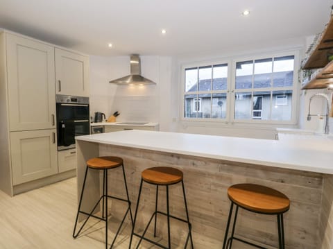 Fridge, dishwasher, electric kettle, toaster