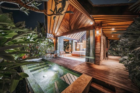 Jabu with Plunge Pool | Pillowtop beds, free minibar items, in-room safe, desk