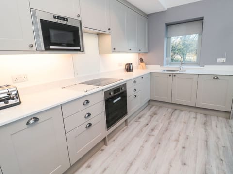 Fridge, dishwasher, electric kettle, toaster