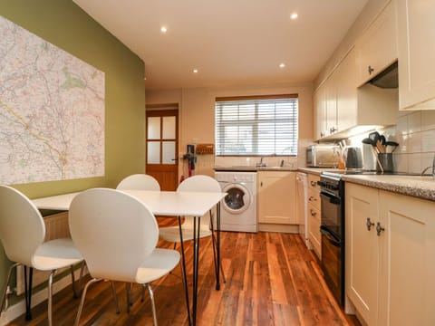 Fridge, dishwasher, electric kettle, toaster