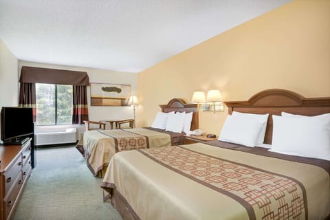 Standard Room, 2 Queen Beds | Desk, blackout drapes, iron/ironing board, free cribs/infant beds