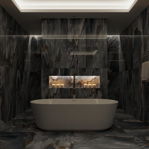 Creoch Family Suite | Bathroom | Combined shower/tub, designer toiletries, hair dryer, towels