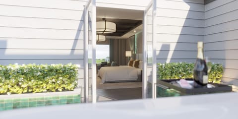 Creoch Family Suite | Desk, laptop workspace, blackout drapes, iron/ironing board