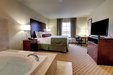 Premium bedding, pillowtop beds, in-room safe, desk