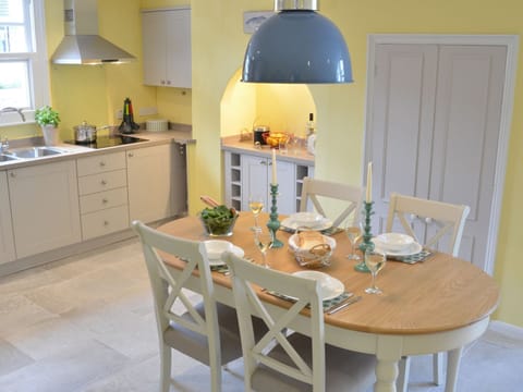 Fridge, dishwasher, electric kettle, toaster