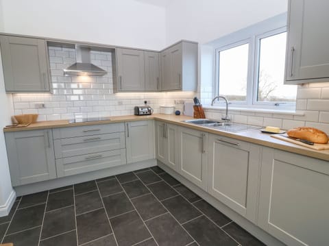 Fridge, dishwasher, electric kettle, toaster