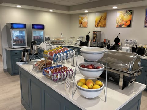 Free daily self-serve breakfast