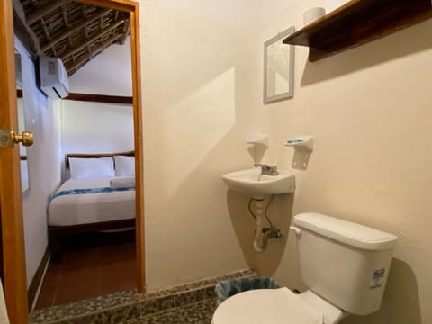 Basic Room | Bathroom | Shower, towels, soap, toilet paper