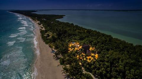 Private beach, white sand, sun loungers, beach umbrellas